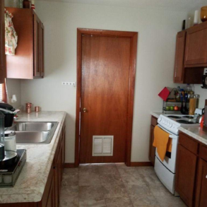 Updated kitchen with modern appliances